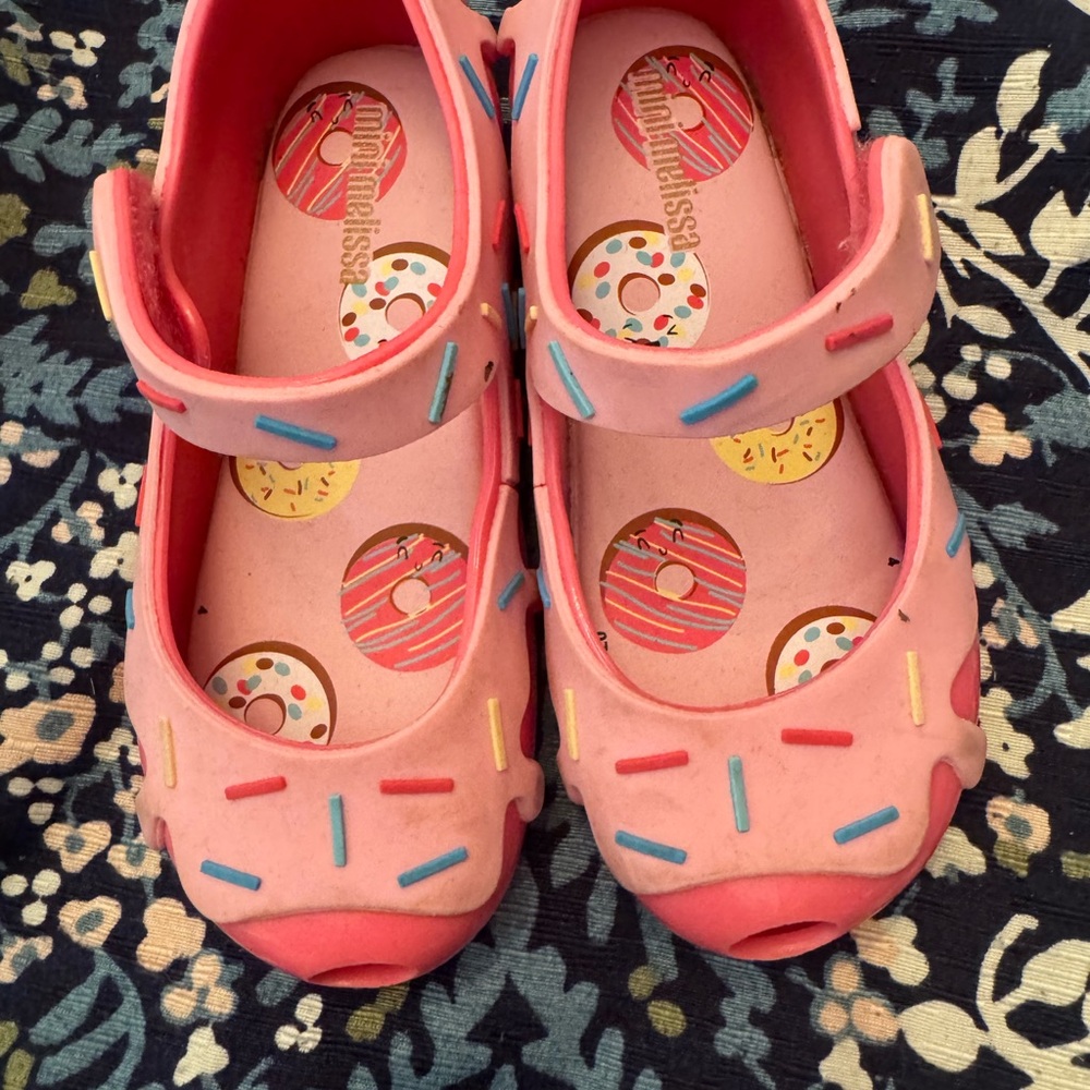Mini Melissa Sprinkle Pink Kids Slippers